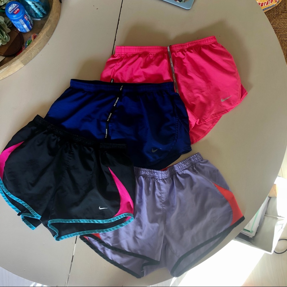 4 Pairs of Nike Dri Fit Running Shorts - All Small